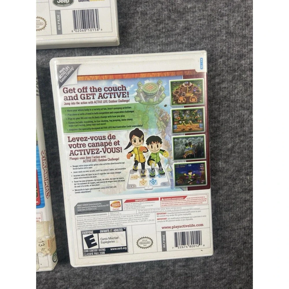 Wii Game Assorted Titles (Lot OF 3) Untested As Is Scratches Sim Animals
